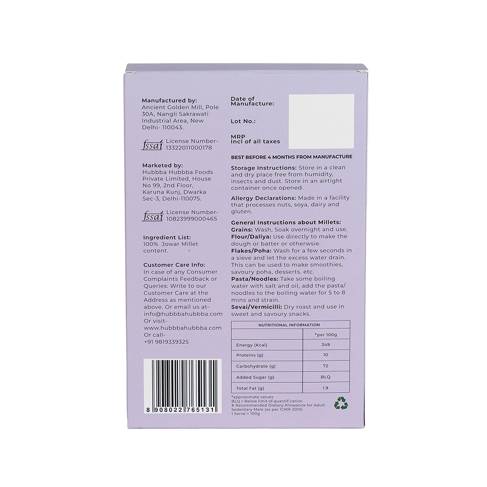 Jowar/ Sorghum Millet Flour