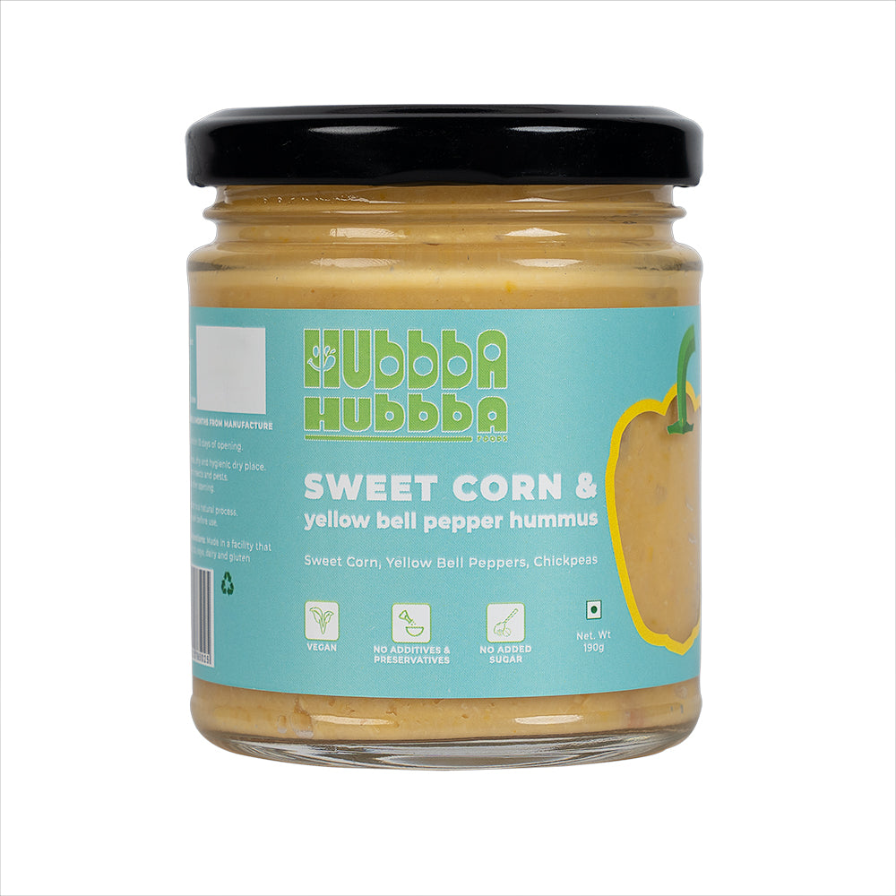 Sweet Corn and Yellow Bell Pepper Hummus