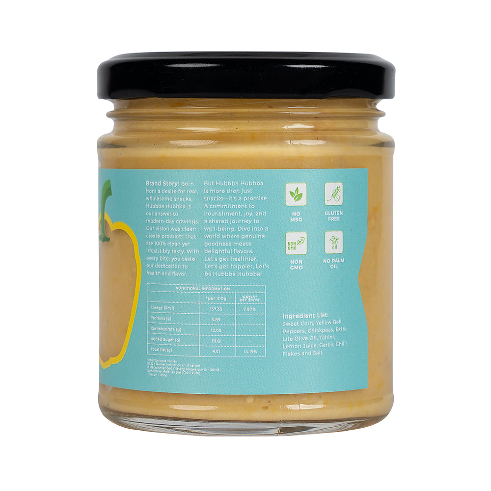 Sweet Corn and Yellow Bell Pepper Hummus