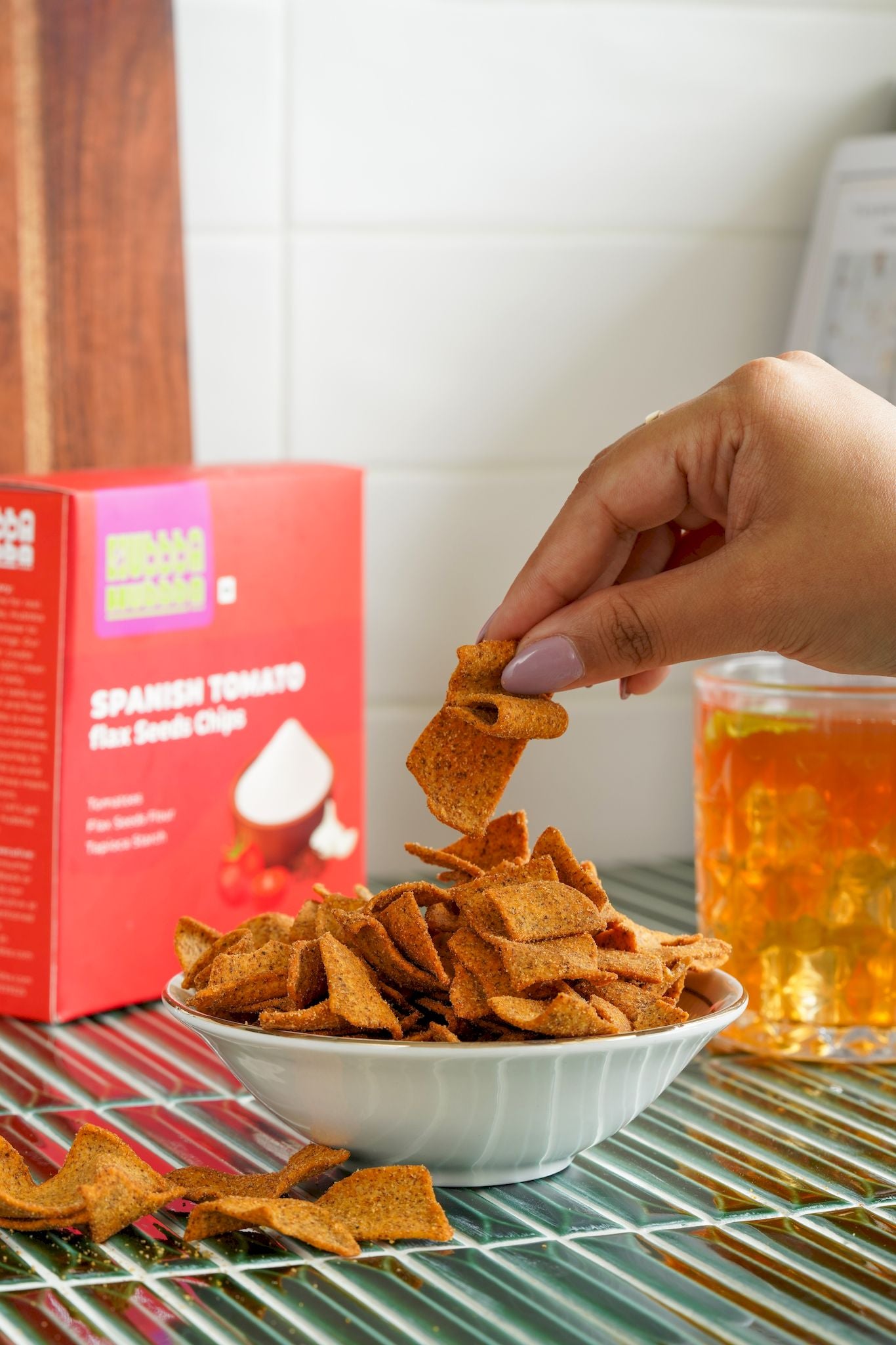 Spanish Tomato Flax Seed chips